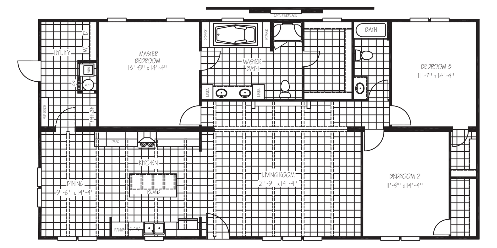 The Amberjack floor plan
